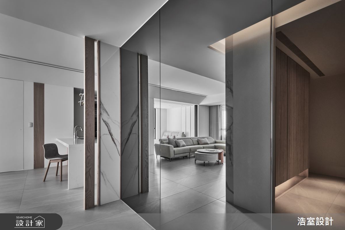 32坪新成屋(5年以下)＿混搭風玄關餐廳案例圖片＿浩室設計＿浩室_心。新 平衡之4