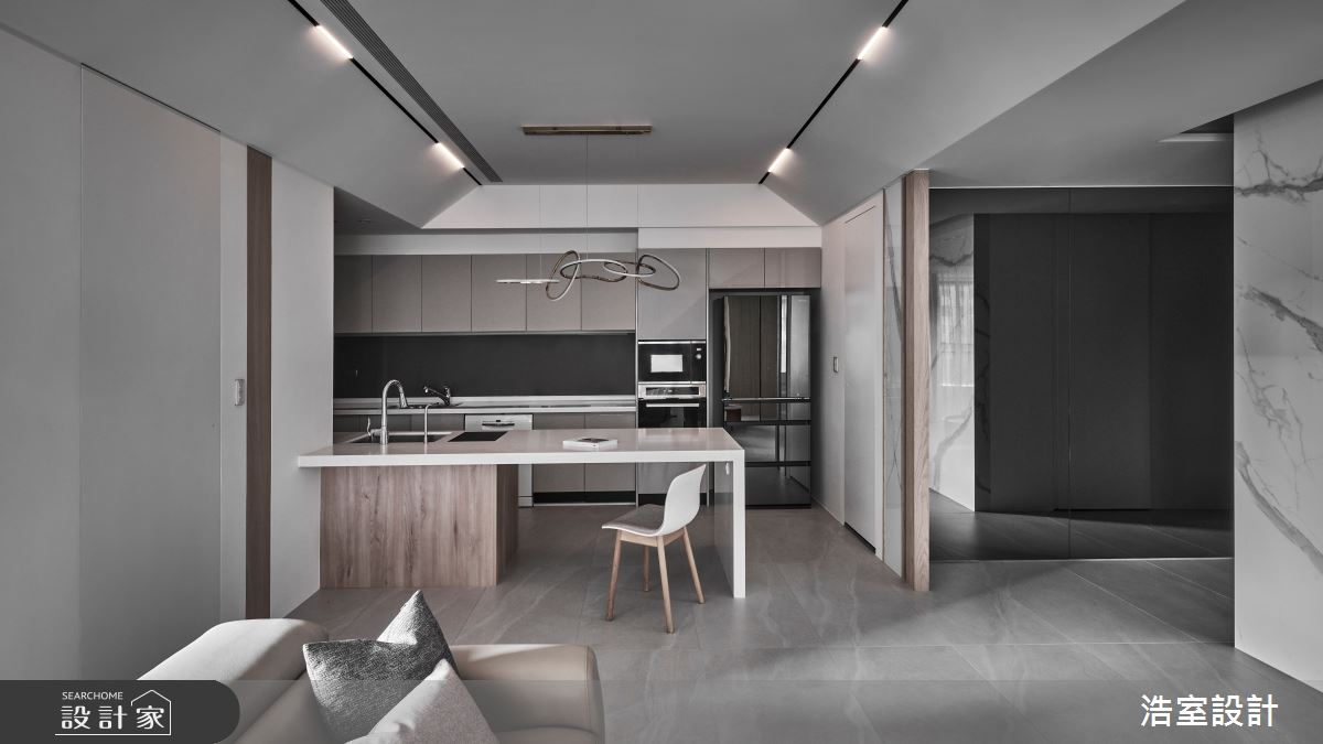 32坪新成屋(5年以下)＿混搭風餐廳廚房案例圖片＿浩室設計＿浩室_心。新 平衡之11