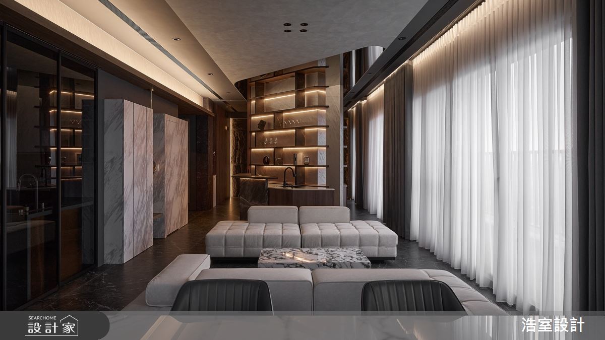 35坪新成屋(5年以下)＿現代風客廳案例圖片＿浩室設計＿浩室_宴。遊之6