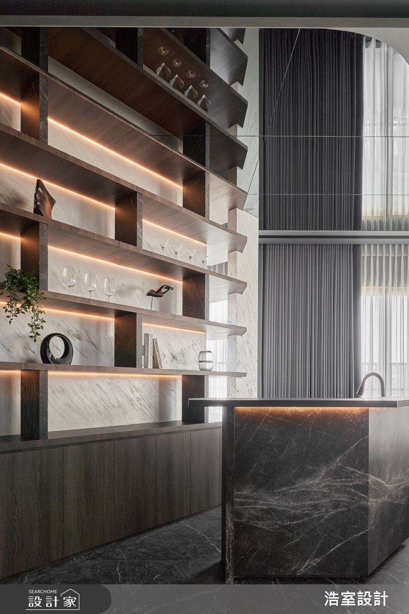 35坪新成屋(5年以下)＿現代風中島案例圖片＿浩室設計＿浩室_宴。遊之7