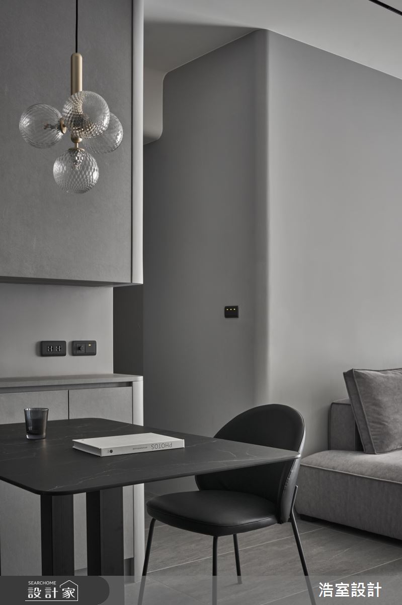 19坪新成屋(5年以下)＿侘寂風餐廳案例圖片＿浩室設計＿浩室_灰度，柔曲之美之4