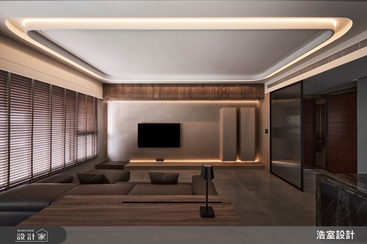 20坪新成屋(5年以下)＿侘寂風客廳案例圖片＿浩室設計＿浩室_協奏曲之8