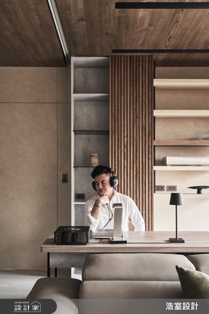 20坪新成屋(5年以下)＿侘寂風書房工作區案例圖片＿浩室設計＿浩室_協奏曲之12