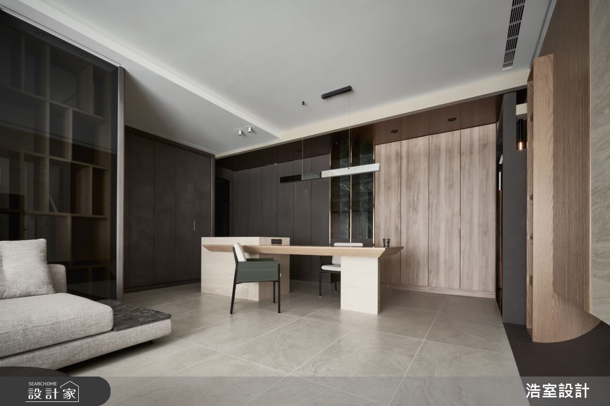 30坪新成屋(5年以下)＿現代風客廳餐廳中島案例圖片＿浩室設計＿浩室_飛行時數之4