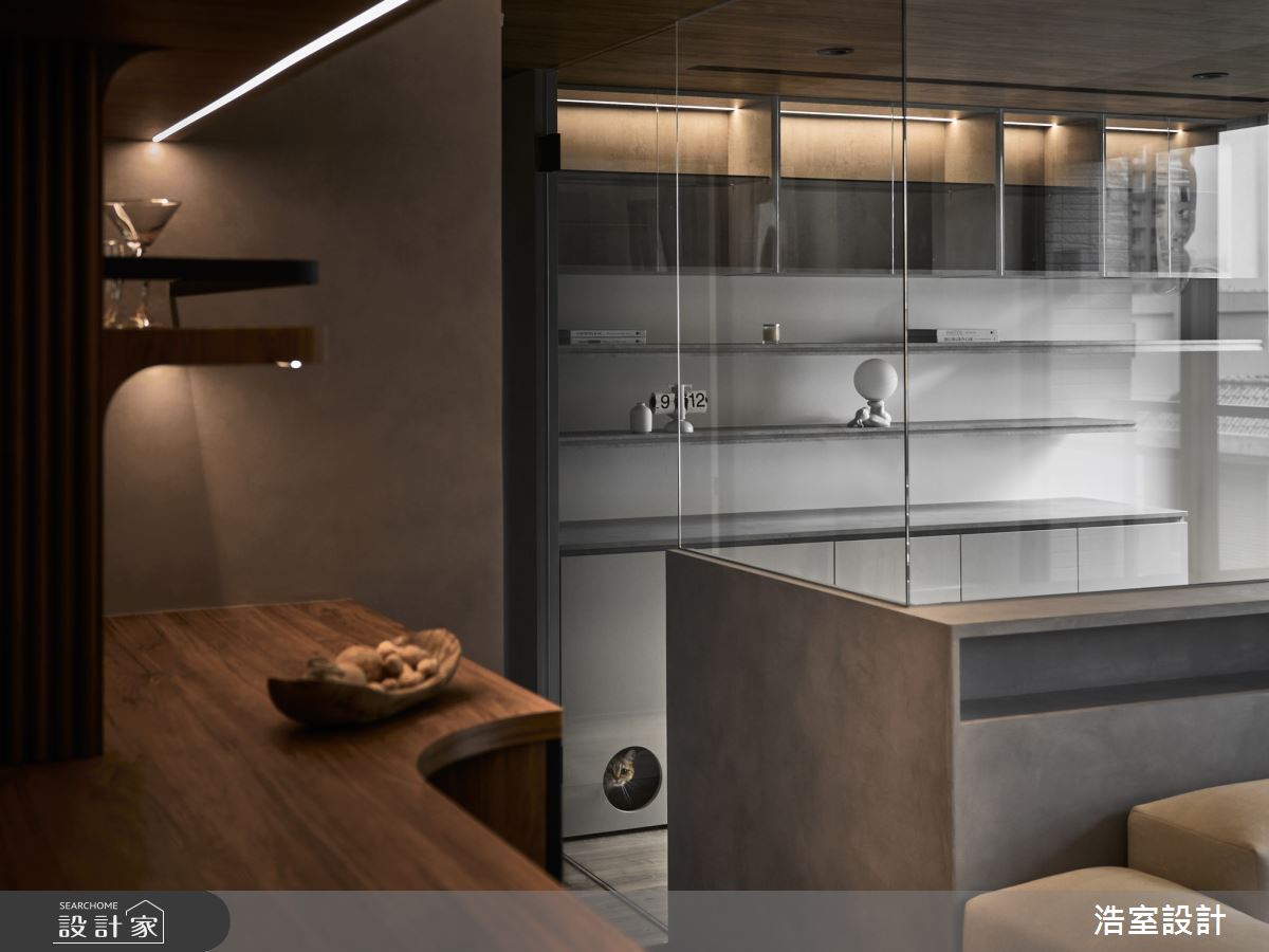 20坪新成屋(5年以下)＿混搭風餐廳書房案例圖片＿浩室設計＿浩室_巧趣軌跡。貓語之4