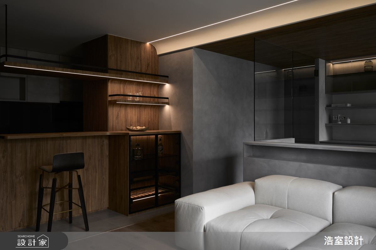 20坪新成屋(5年以下)＿混搭風客廳餐廳案例圖片＿浩室設計＿浩室_巧趣軌跡。貓語之3