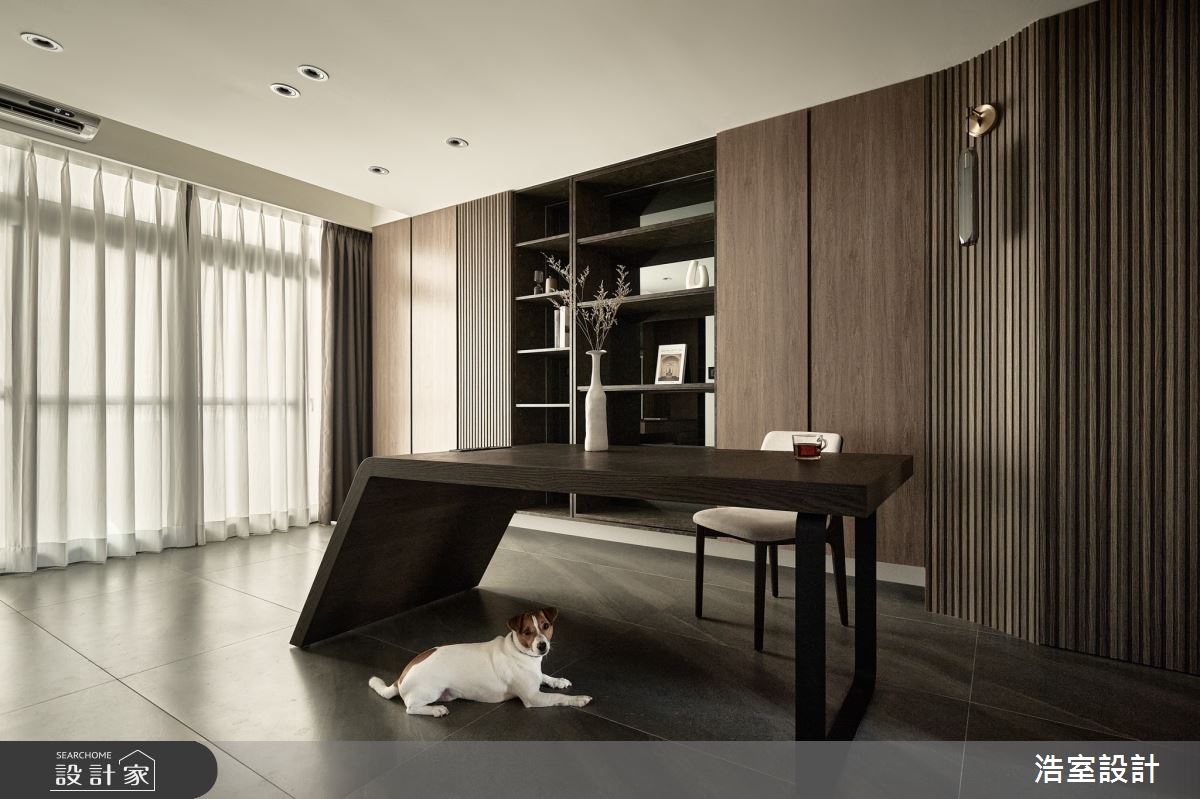 56坪新成屋(5年以下)＿混搭風書房工作區案例圖片＿浩室設計＿浩室_光嶼之13