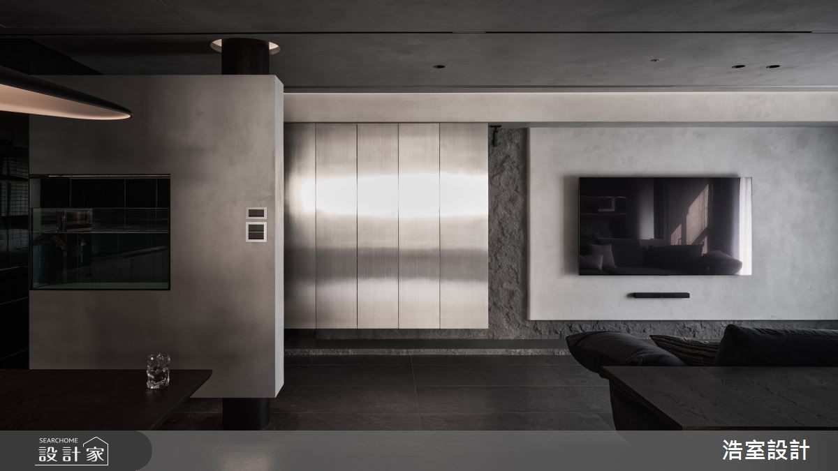 24坪新成屋(5年以下)＿現代風玄關客廳案例圖片＿浩室設計＿浩室_忘憂之境之3