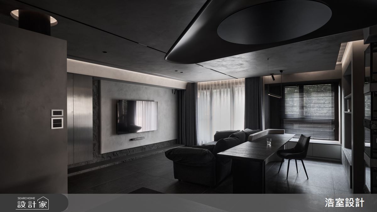 24坪新成屋(5年以下)＿現代風客廳書房案例圖片＿浩室設計＿浩室_忘憂之境之4