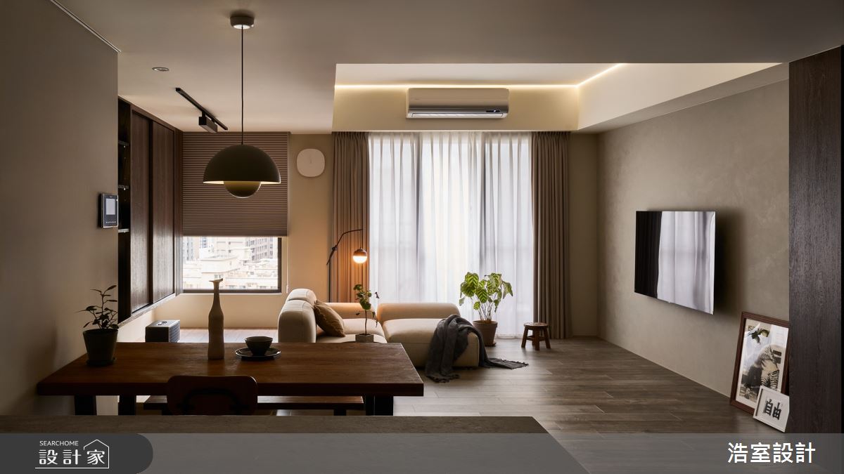20坪新成屋(5年以下)＿混搭風客廳餐廳書房案例圖片＿浩室設計＿浩室_序・靜日常の間之7