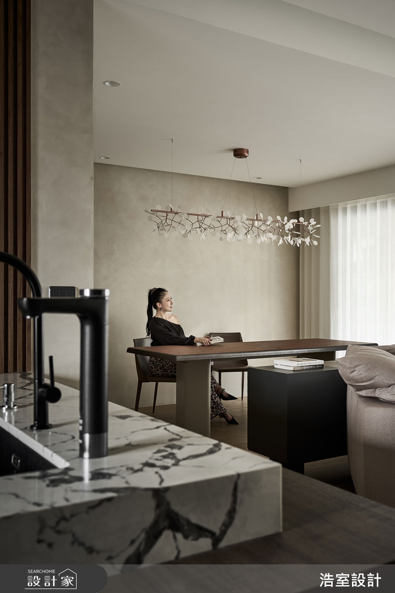 50坪中古屋(5~15年)＿現代風餐廳中島案例圖片＿浩室設計＿浩室_映像之5