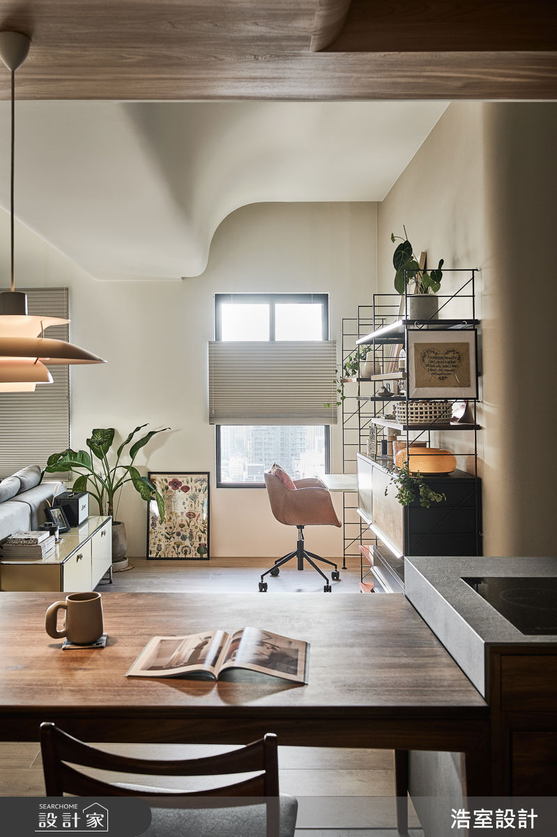 24坪新成屋(5年以下)＿混搭風餐廳書房案例圖片＿浩室設計＿浩室_流韻之12