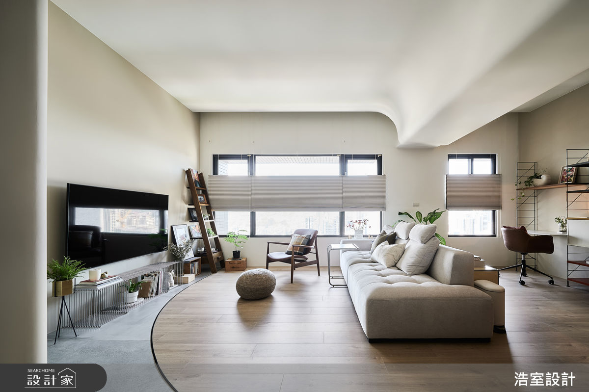 24坪新成屋(5年以下)＿混搭風客廳書房案例圖片＿浩室設計＿浩室_流韻之9