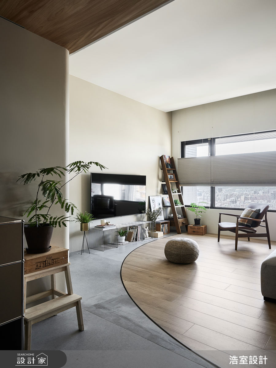 24坪新成屋(5年以下)＿混搭風客廳案例圖片＿浩室設計＿浩室_流韻之11