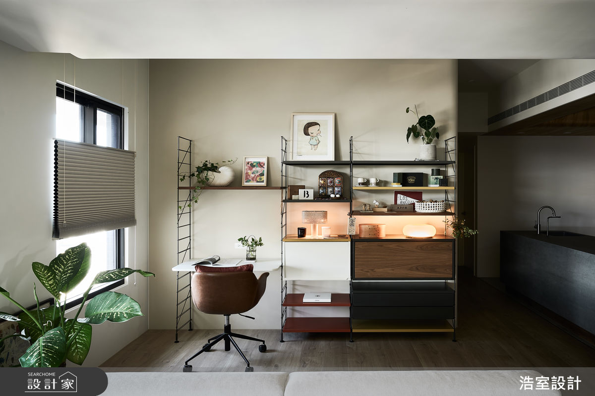 24坪新成屋(5年以下)＿混搭風書房案例圖片＿浩室設計＿浩室_流韻之10
