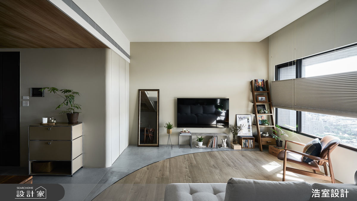 24坪新成屋(5年以下)＿混搭風玄關客廳案例圖片＿浩室設計＿浩室_流韻之8