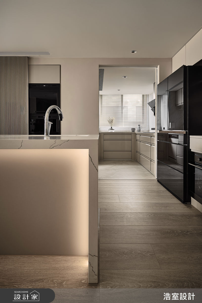 33坪新成屋(5年以下)＿現代風廚房中島案例圖片＿浩室設計＿浩室_遊光之12