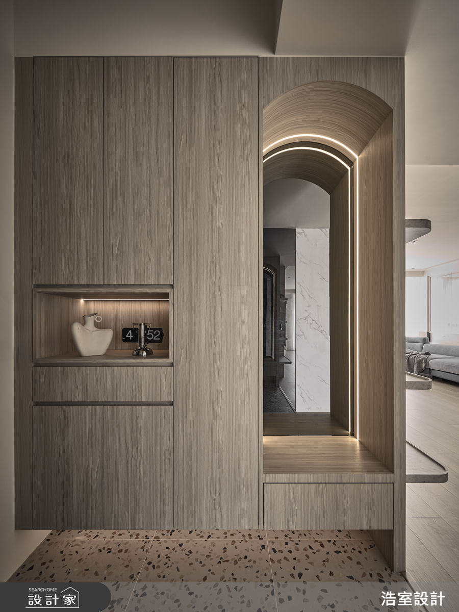 33坪新成屋(5年以下)＿現代風玄關案例圖片＿浩室設計＿浩室_遊光之1
