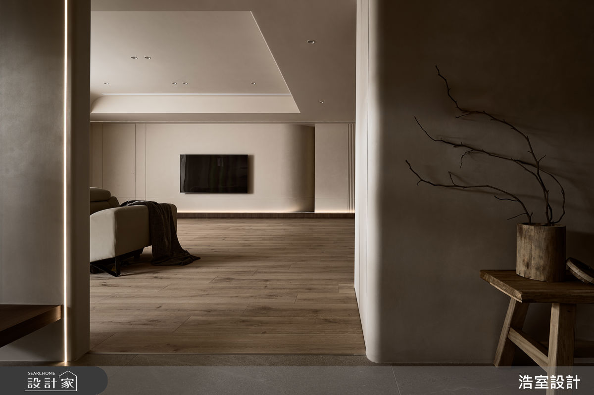 老屋(16~30年)＿侘寂風客廳案例圖片＿浩室設計＿浩室_棲光。育時之3