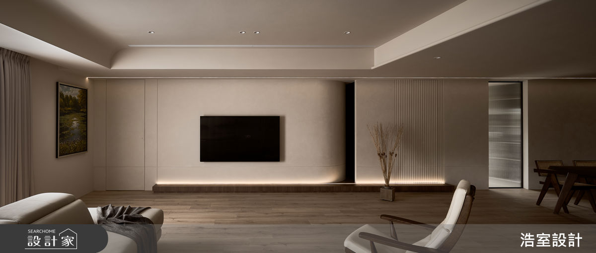 老屋(16~30年)＿侘寂風客廳案例圖片＿浩室設計＿浩室_棲光。育時之4