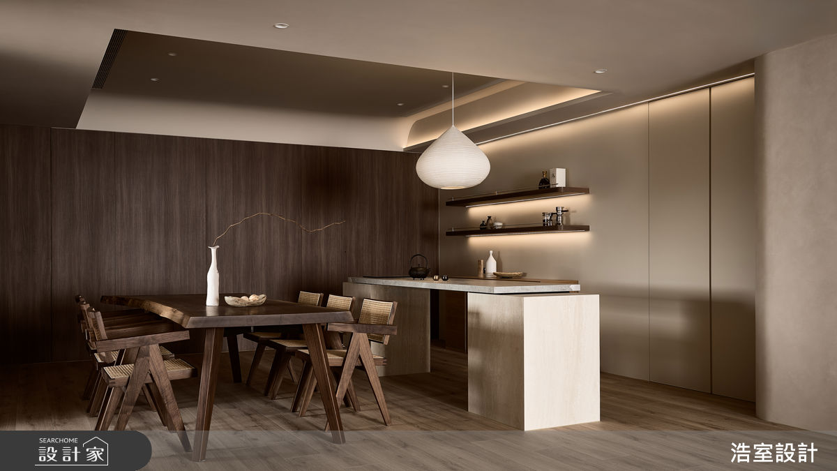 老屋(16~30年)＿侘寂風餐廳中島案例圖片＿浩室設計＿浩室_棲光。育時之6