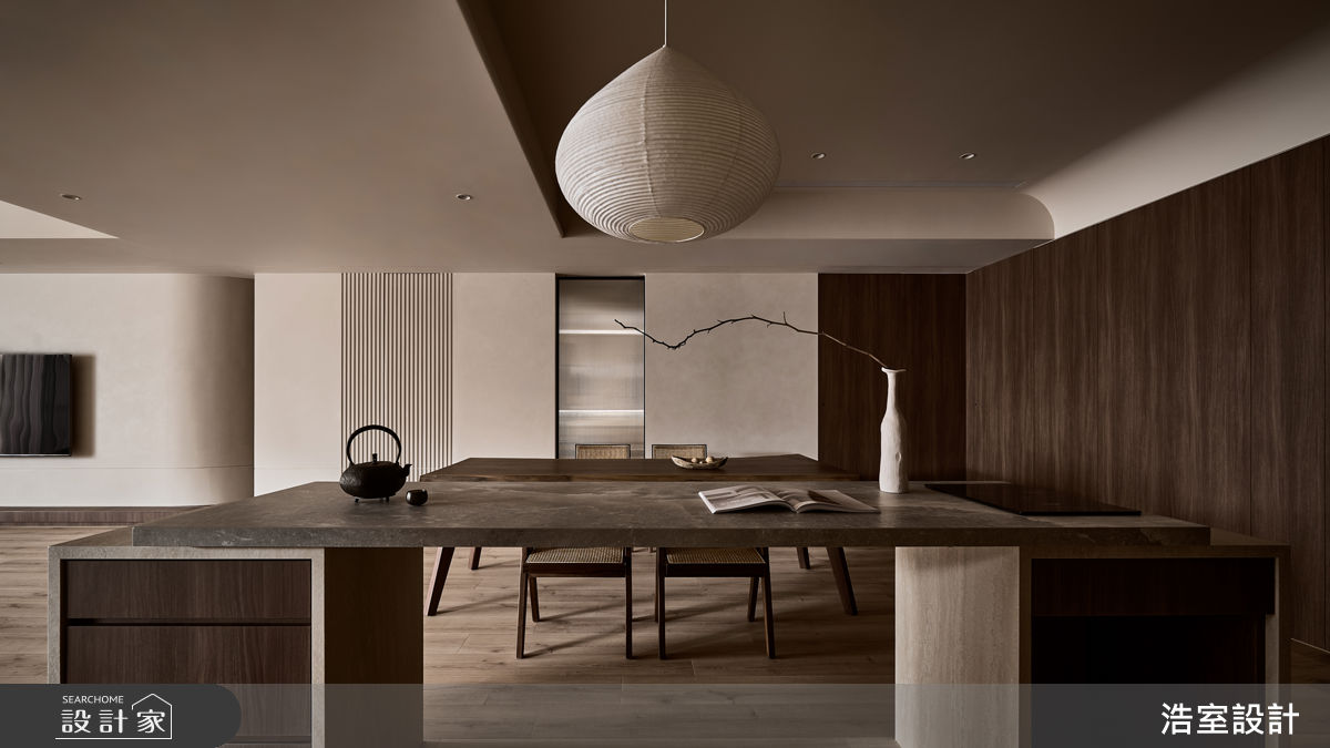 老屋(16~30年)＿侘寂風餐廳中島案例圖片＿浩室設計＿浩室_棲光。育時之9