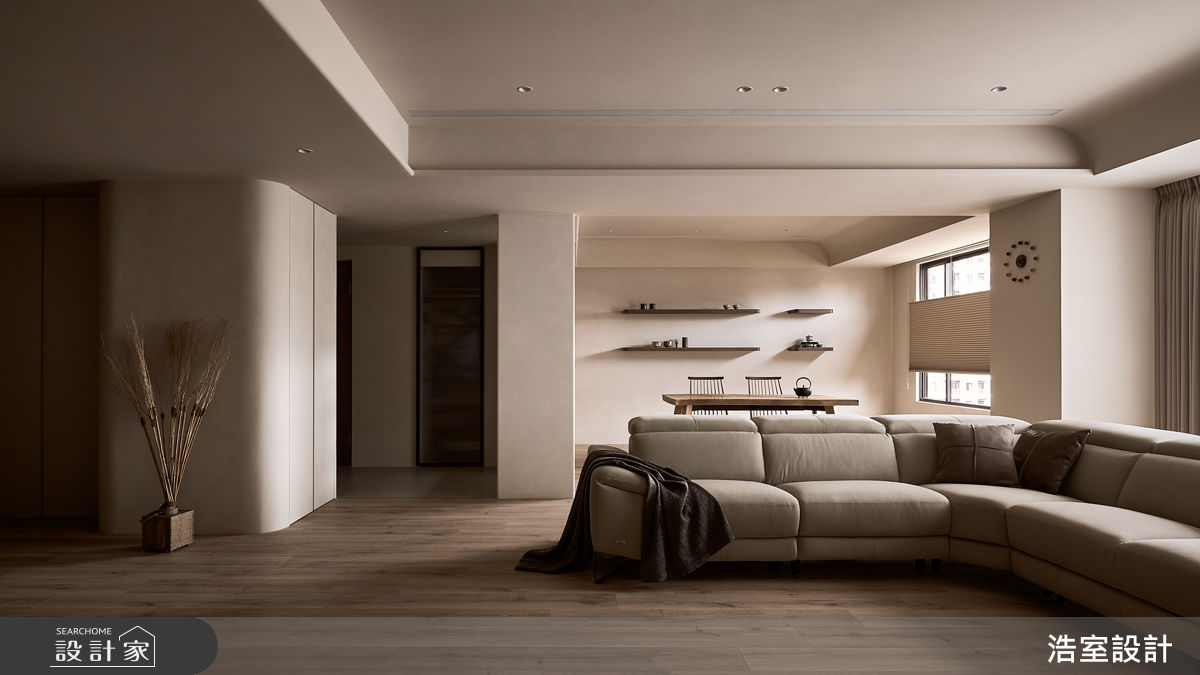 老屋(16~30年)＿侘寂風客廳多功能室案例圖片＿浩室設計＿浩室_棲光。育時之11