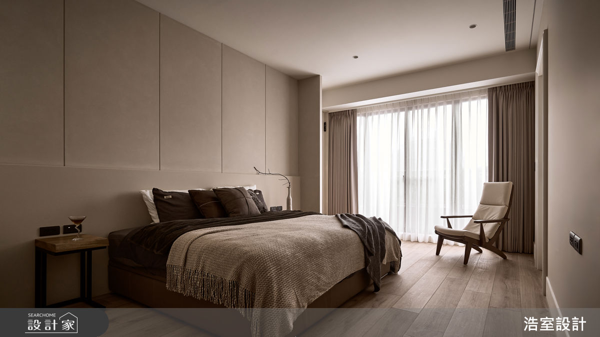 老屋(16~30年)＿侘寂風臥室案例圖片＿浩室設計＿浩室_棲光。育時之14