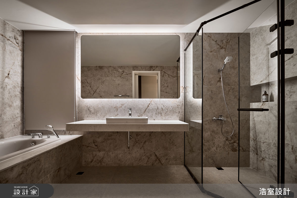 老屋(16~30年)＿侘寂風浴室案例圖片＿浩室設計＿浩室_棲光。育時之16