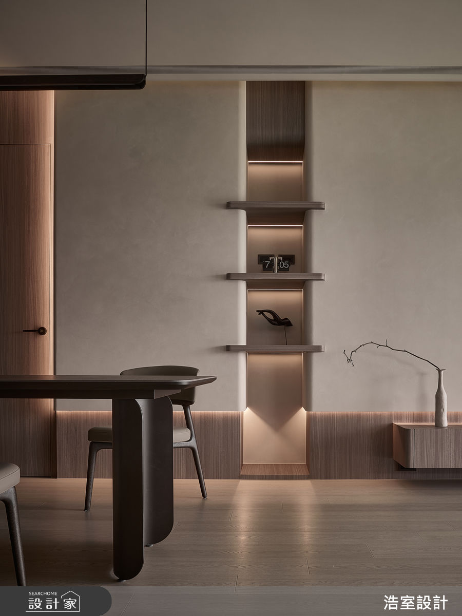 新成屋(5年以下)＿Japandi客廳餐廳案例圖片＿浩室設計＿浩室_Japandi 光間之3