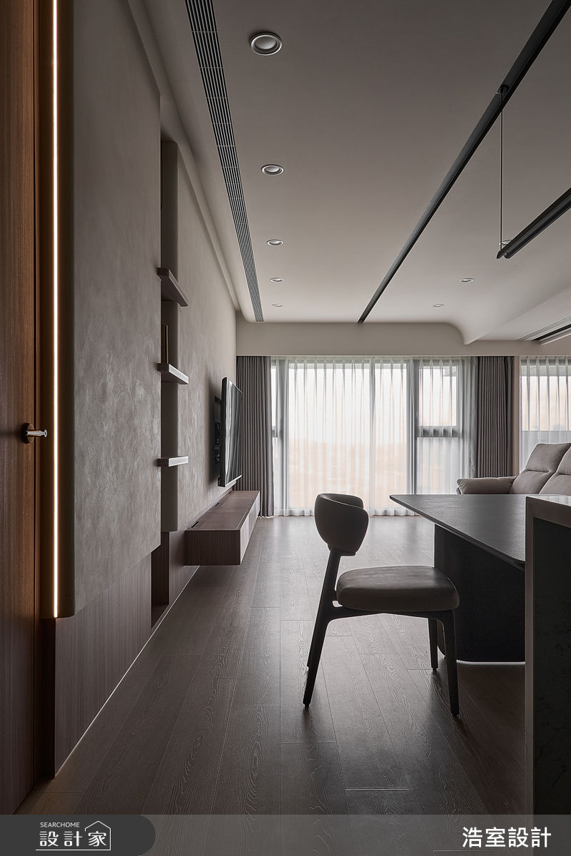 新成屋(5年以下)＿Japandi客廳餐廳案例圖片＿浩室設計＿浩室_Japandi 光間之2
