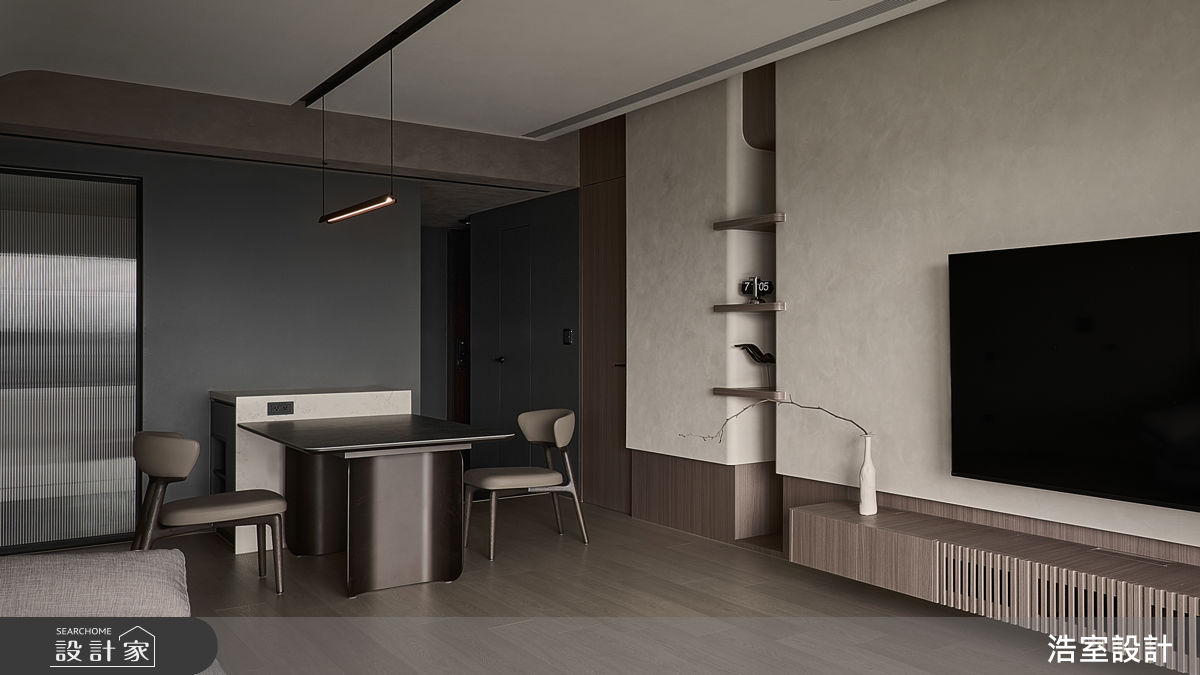 新成屋(5年以下)＿Japandi客廳餐廳案例圖片＿浩室設計＿浩室_Japandi 光間之11