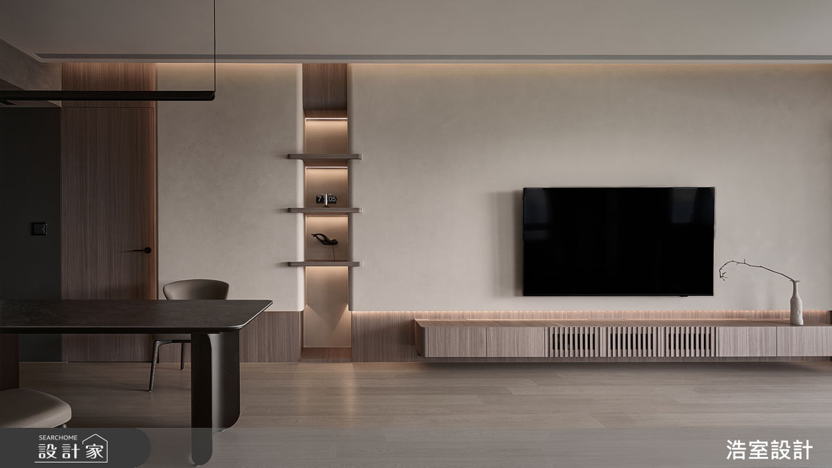 新成屋(5年以下)＿Japandi客廳餐廳案例圖片＿浩室設計＿浩室_Japandi 光間之4