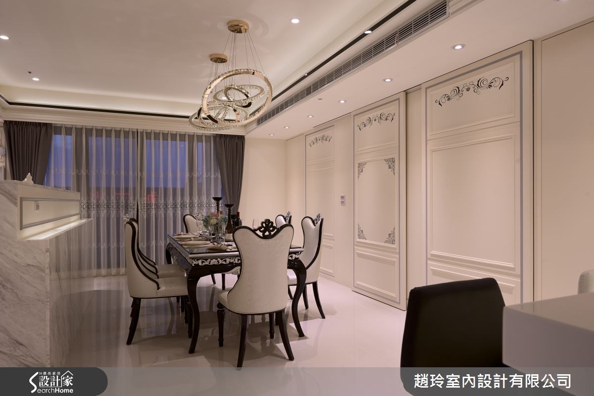70坪新成屋(5年以下)＿新古典餐廳案例圖片＿趙玲室內設計有限公司＿趙玲_23之14