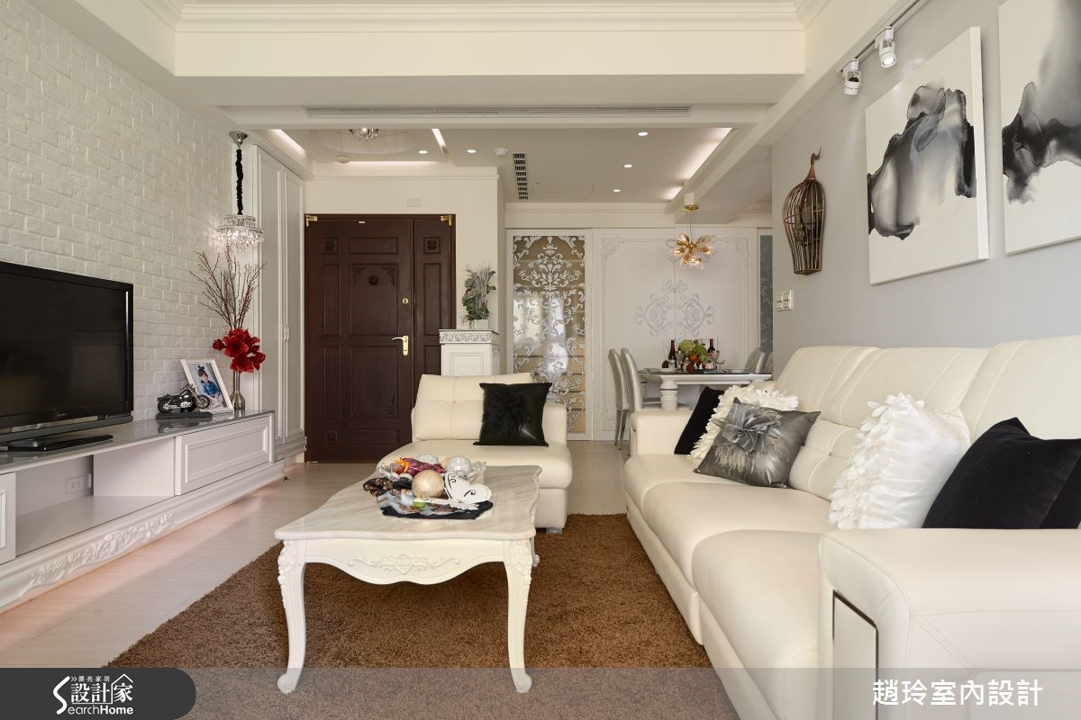 60坪中古屋(5~15年)＿新古典玄關客廳餐廳案例圖片＿趙玲室內設計有限公司＿趙玲_24之4