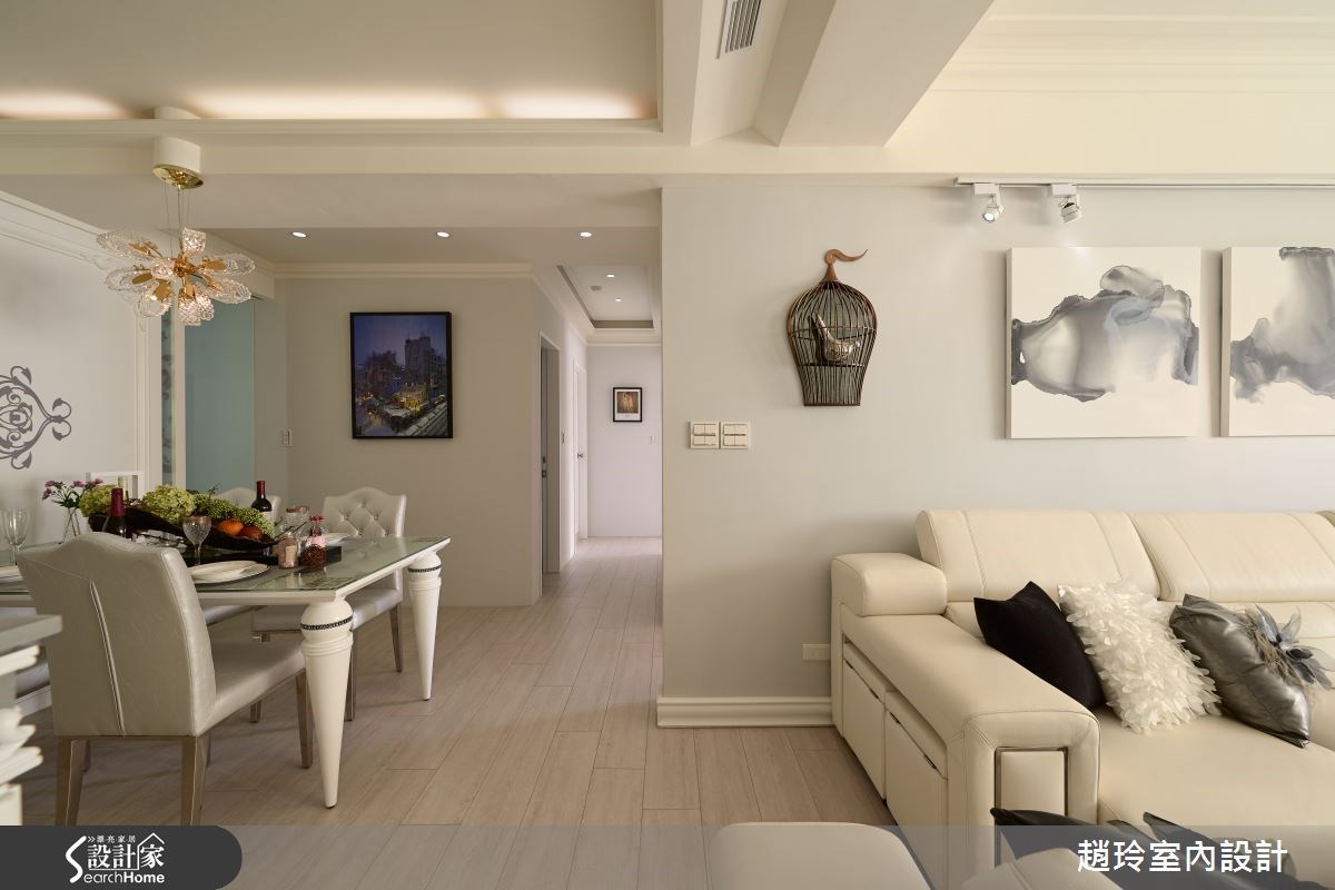 60坪中古屋(5~15年)＿新古典客廳餐廳走廊案例圖片＿趙玲室內設計有限公司＿趙玲_24之6