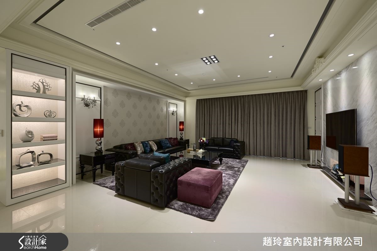 100坪新成屋(5年以下)＿新古典客廳案例圖片＿趙玲室內設計有限公司＿趙玲_25之6