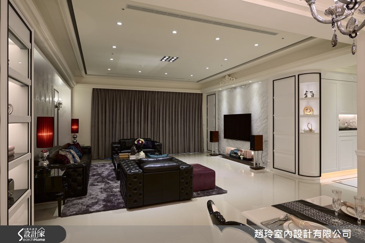 100坪新成屋(5年以下)＿新古典客廳案例圖片＿趙玲室內設計有限公司＿趙玲_25之12