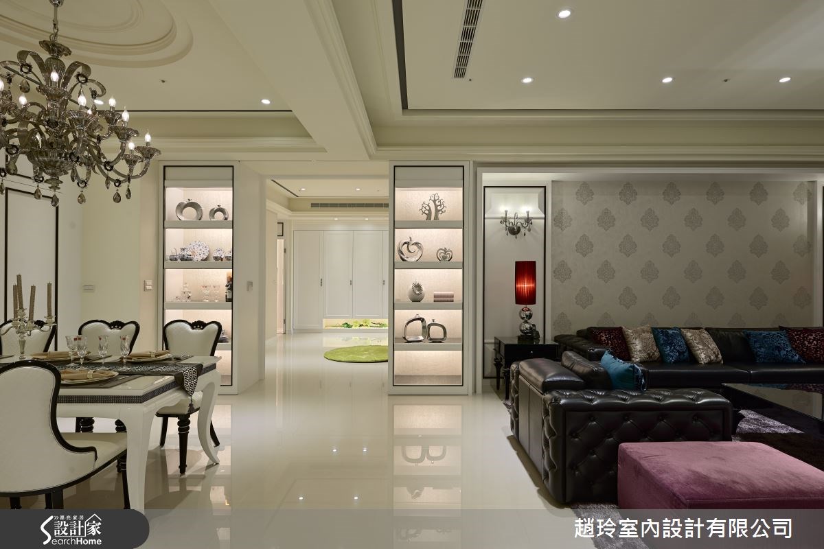 100坪新成屋(5年以下)＿新古典客廳餐廳走廊案例圖片＿趙玲室內設計有限公司＿趙玲_25之15