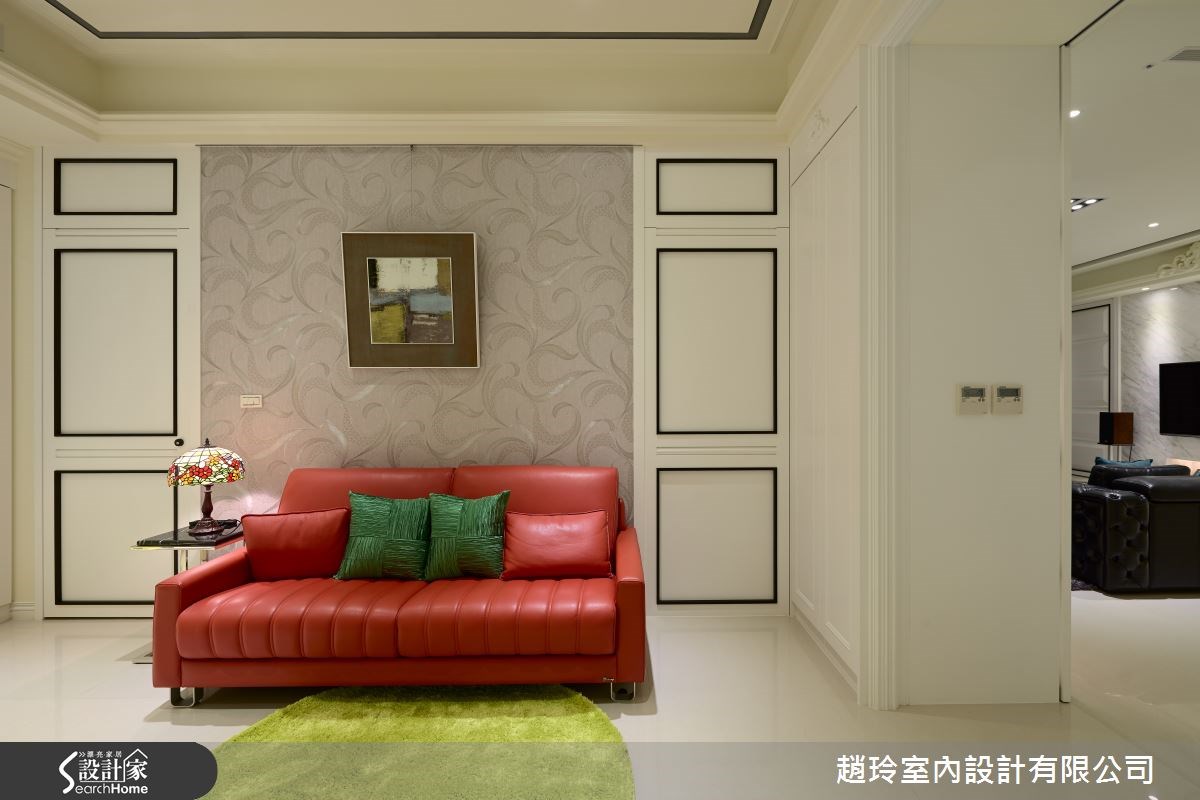 100坪新成屋(5年以下)＿新古典客廳案例圖片＿趙玲室內設計有限公司＿趙玲_25之21