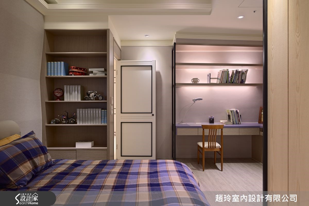100坪新成屋(5年以下)＿新古典臥室案例圖片＿趙玲室內設計有限公司＿趙玲_25之35