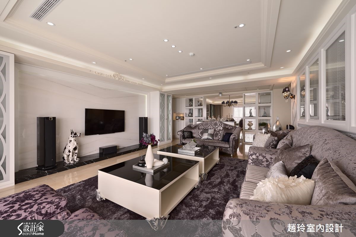 90坪新成屋(5年以下)＿新古典客廳案例圖片＿趙玲室內設計有限公司＿趙玲_26之3
