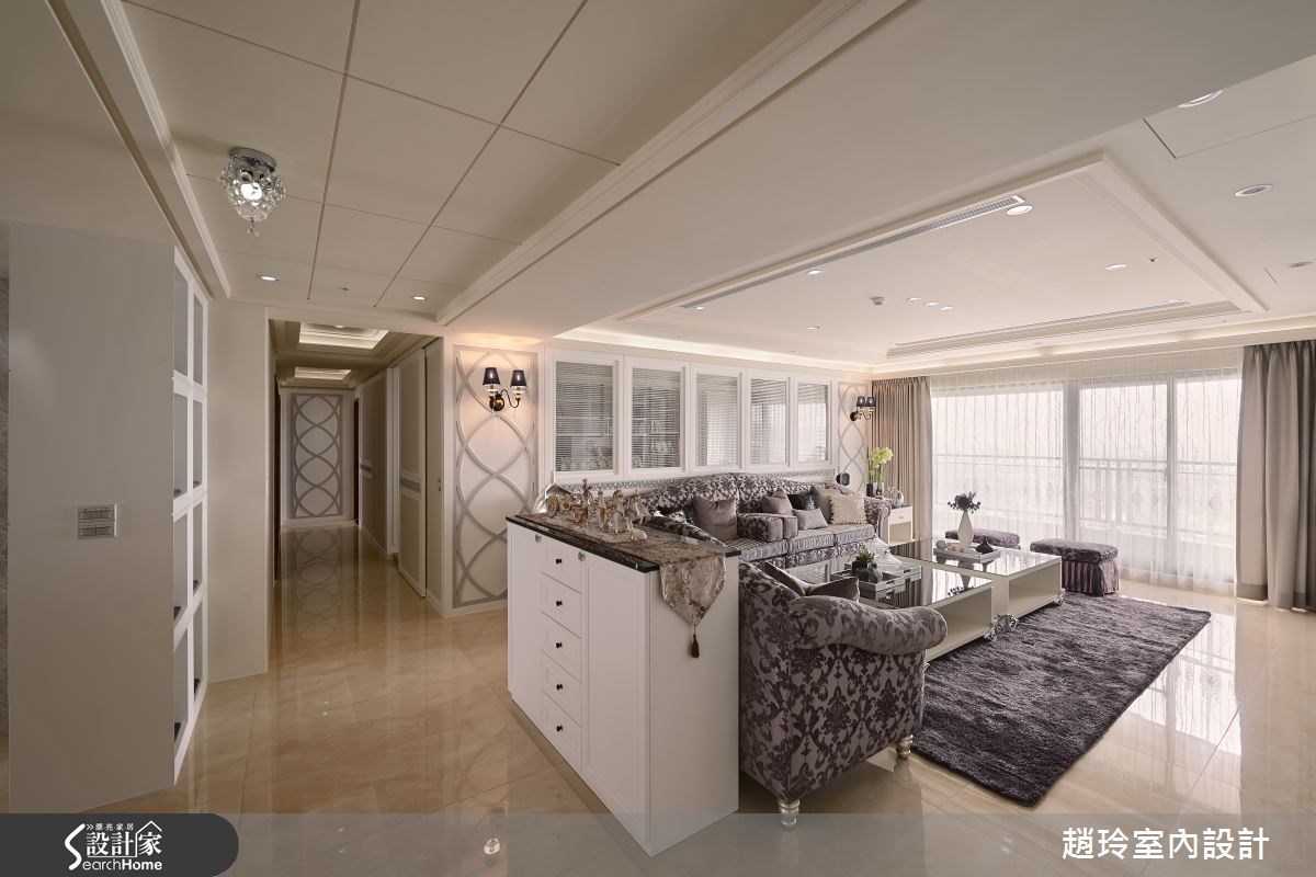 90坪新成屋(5年以下)＿新古典客廳走廊案例圖片＿趙玲室內設計有限公司＿趙玲_26之5