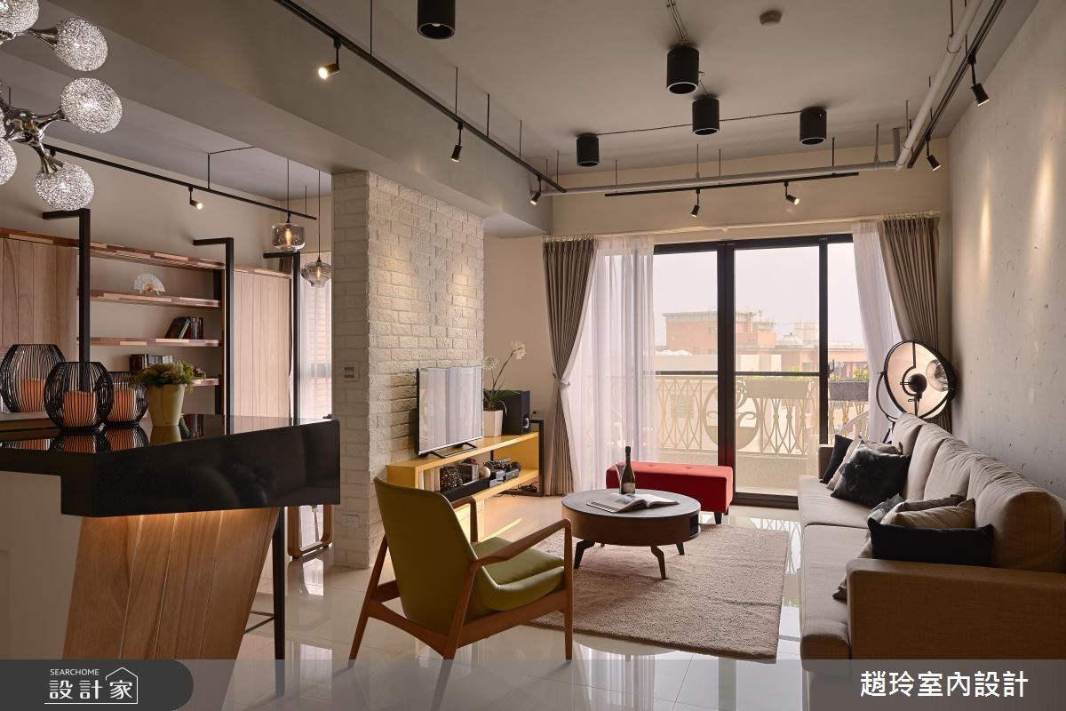 40坪新成屋(5年以下)＿工業風客廳案例圖片＿趙玲室內設計有限公司＿趙玲_27之8