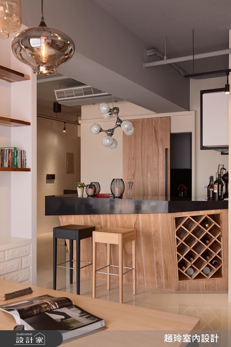 40坪新成屋(5年以下)＿工業風吧檯案例圖片＿趙玲室內設計有限公司＿趙玲_27之14