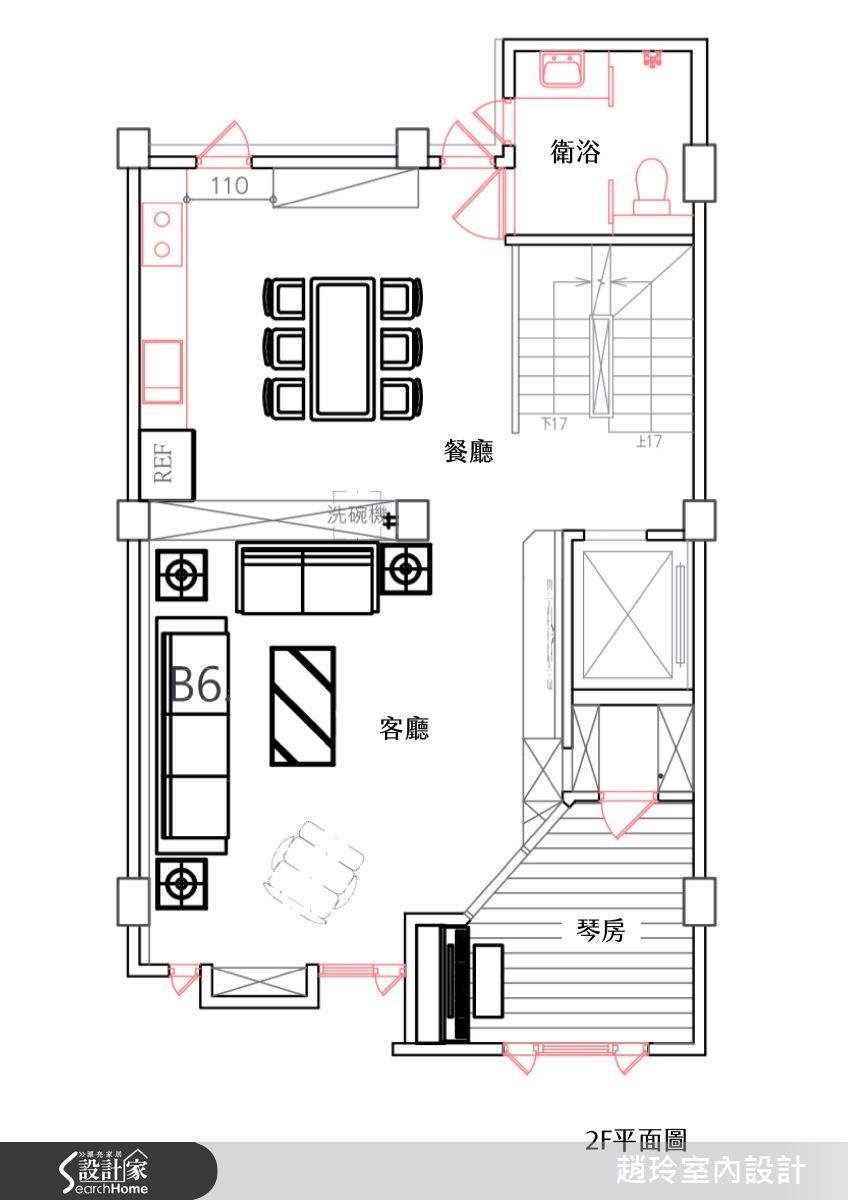 80坪新成屋(5年以下)＿新古典案例圖片＿趙玲室內設計有限公司＿趙玲_29之14