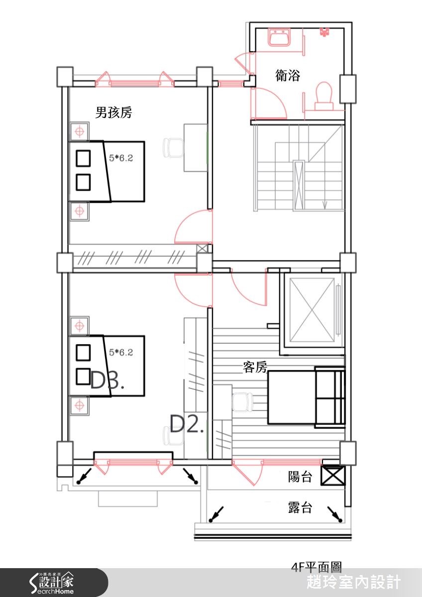 80坪新成屋(5年以下)＿新古典案例圖片＿趙玲室內設計有限公司＿趙玲_29之16