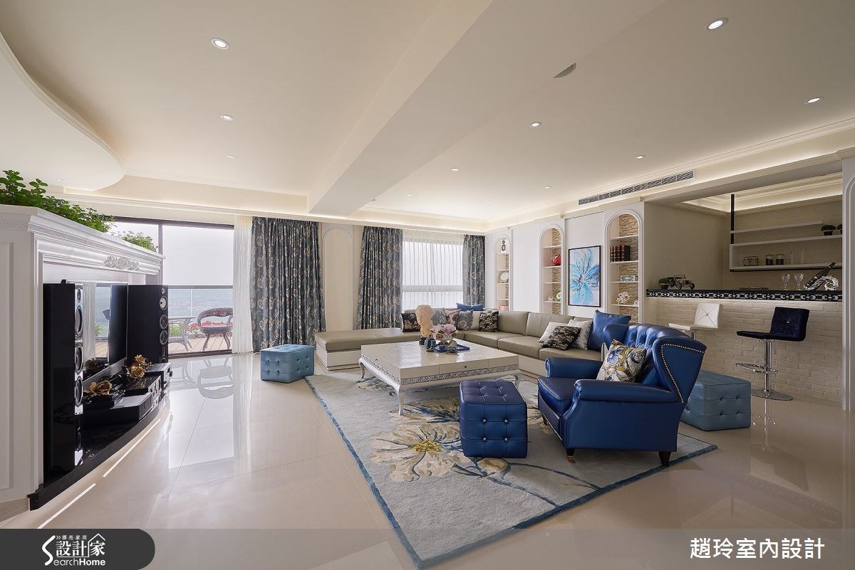 118坪新成屋(5年以下)＿新古典客廳吧檯案例圖片＿趙玲室內設計有限公司＿趙玲_36之2