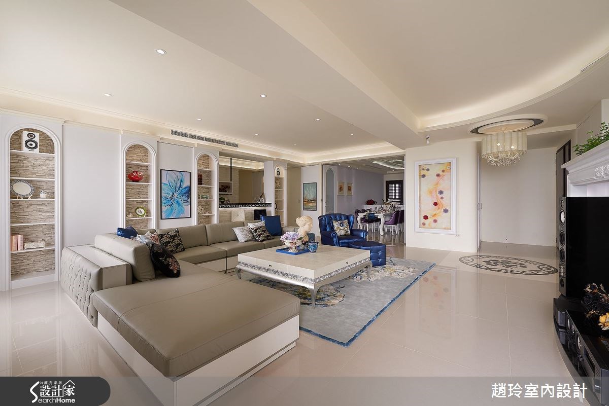 118坪新成屋(5年以下)＿新古典玄關客廳餐廳吧檯案例圖片＿趙玲室內設計有限公司＿趙玲_36之5