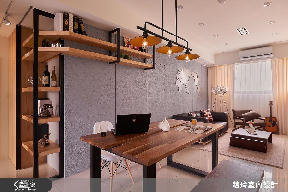 35坪新成屋(5年以下)＿休閒風客廳餐廳案例圖片＿趙玲室內設計有限公司＿趙玲_37之5